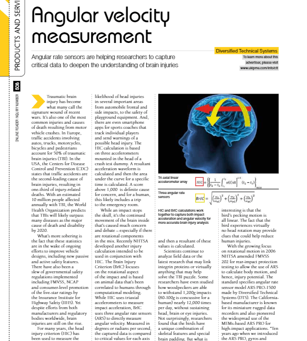 Crash Test Magazine – Angular Velocity Measurement