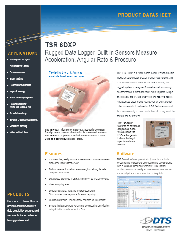 DTS Data Logger TSR 6DXP