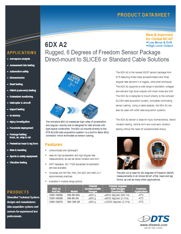 DTS Datasheet - 6DX A2 