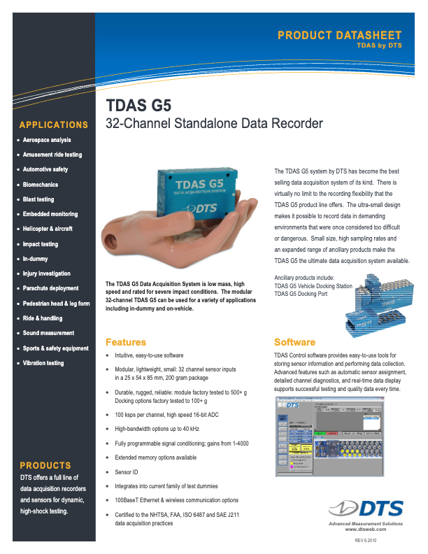 DTS_Datasheet_TDAS-G5_06-2010